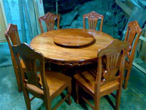 Wood Furniture 6 Seater Narra Dining Set For Sale From
