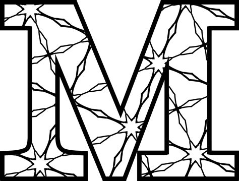 Alphabet M Coloring Pages Learny Kids
