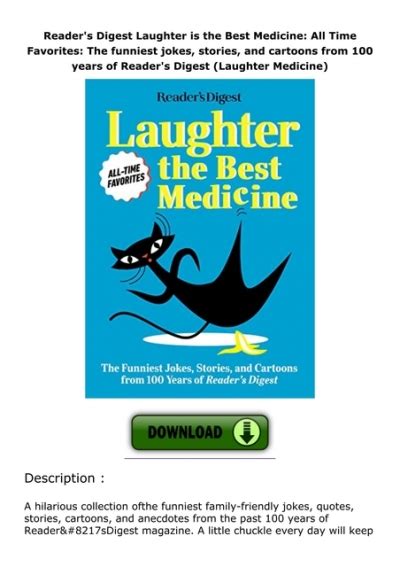 Ebook Download⚡ Readers Digest Laughter Is The Best Medicine All Time
