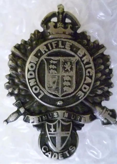 London Rifle Brigade Cadets Cap Badge Ww Kc Wm Slider Antique Original Picclick