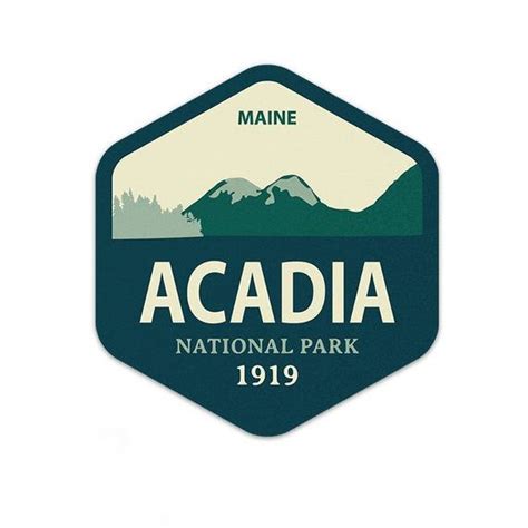 Acadia National Park Sticker National Park Decal Multiple Etsy