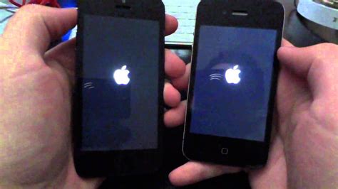 New Iphone 5 Vs Iphone 4s Boot Up Speed Test And Comparison Youtube