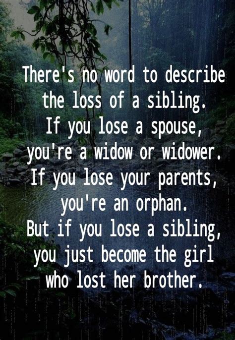 Losing A Sibling Quotes Shortquotescc