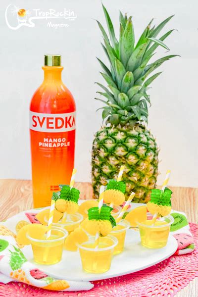 Pineapple Jello Shots Extra Smooth Vodka Shots Trop Rockin