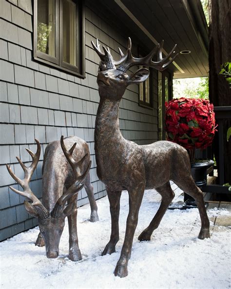 Standing Indoor Outdoor Deer Balsam Hill Christmas Deer Decorations