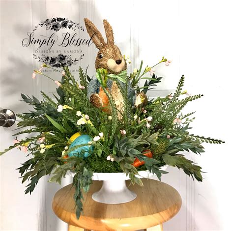 Easter bunny centerpiece Easter centerpiece Easter bunny | Etsy | Easter arrangement, Easter ...