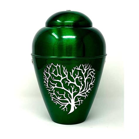 Metal Urn Tree Of Life Green Aesthetic Urns Best Quality Urns For Ashes
