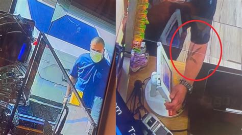 Man Caught On Camera Stealing Atm Device From Palm Springs Store Defrauding Business Of
