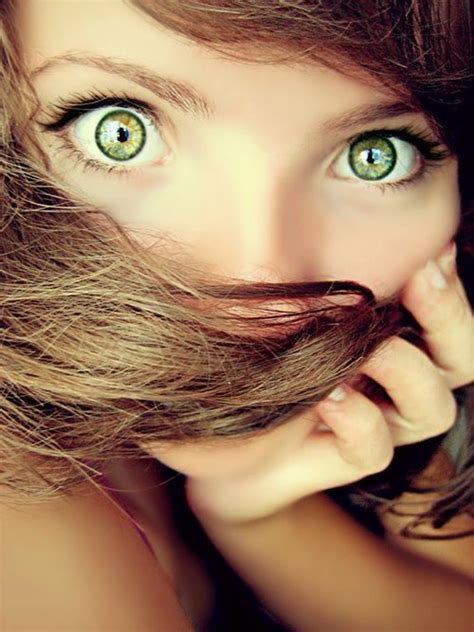 Beautiful Big Eyes Girl Green Eyes Inspiring Picture On