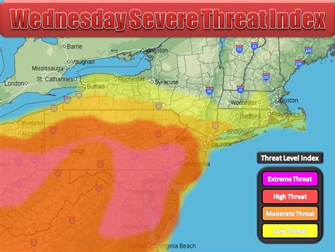 Northeast Weather Action Day By Day Severe Weather Threat Indexes
