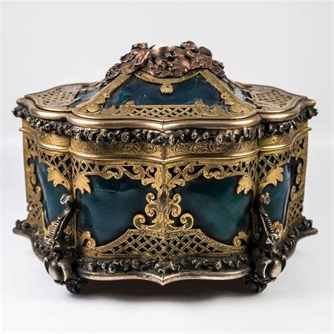 RARE Antique French c.1850s TAHAN Jewelry Casket, Box Coffret, Cameo ...