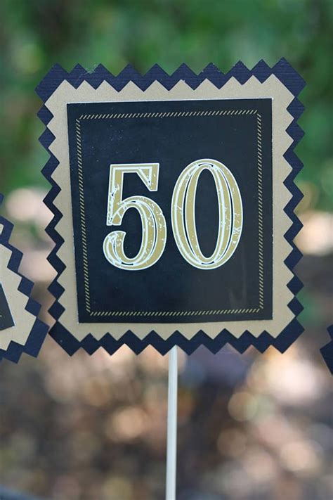 50th Birthday Party Centerpiece Sticks 50th Birthday Etsy 50th