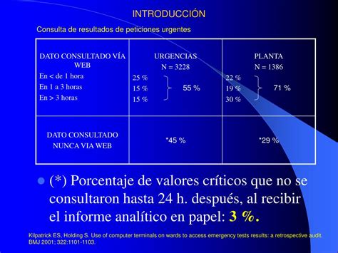 Ppt Valores Críticos En El Laboratorio Clínico Su Comunicación