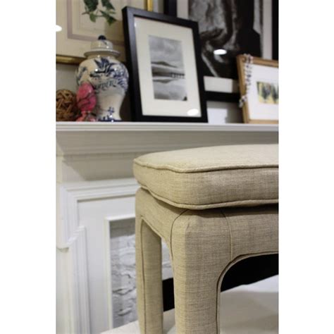 Upholstered Parson Style Stools A Pair Chairish