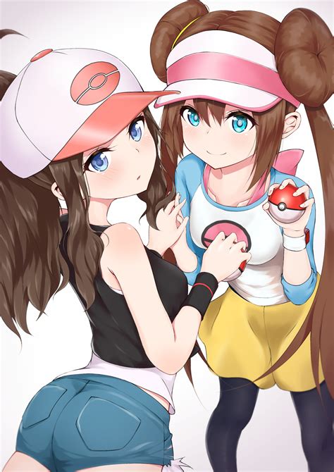 Rosa And Hilda Pokemon And More Drawn By Hisei Danbooru