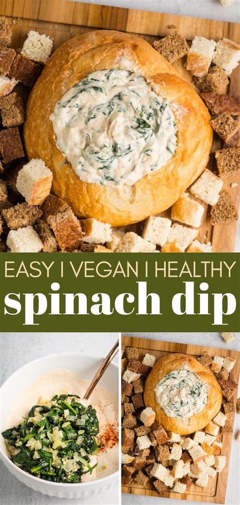 Vegan Spinach Dip Karissa S Vegan Kitchen Recipe Vegan Appetizers