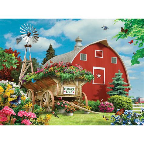 Flower Sale 1000 Piece Jigsaw Puzzle Bits And Pieces