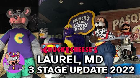3 Stage Update 2022 Chuck E Cheeses Laurel Md Youtube