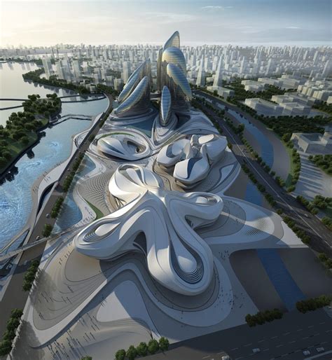 Zaha Hadids Modern Art Center Unveiled In China