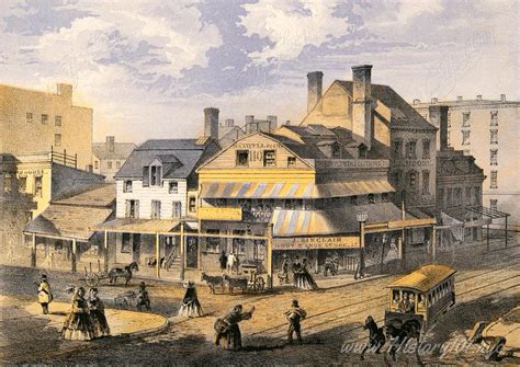 Stores On The Corner Of Pearl And Chatham Streets Nyc In 1861