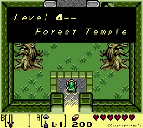 Oot Forest Temple In Gbc Style Rzelda