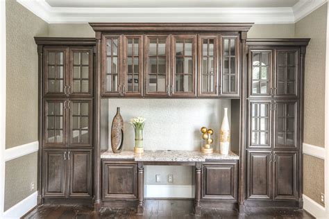 Study Traditional Home Office Houston By Stylish Cabinets