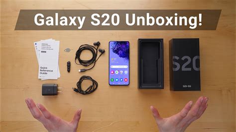 Galaxy S20 Unboxing Whats Included Youtube