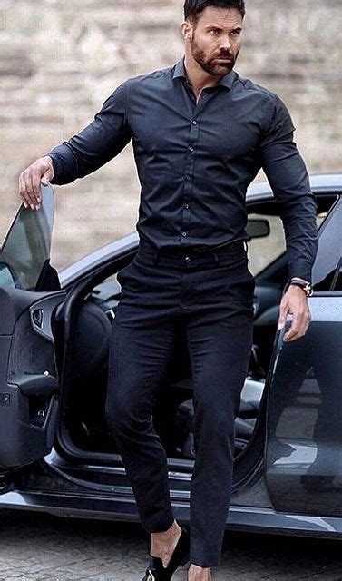 All Black Combo Inspiration With A Black Button Up Shirt Black Loafers