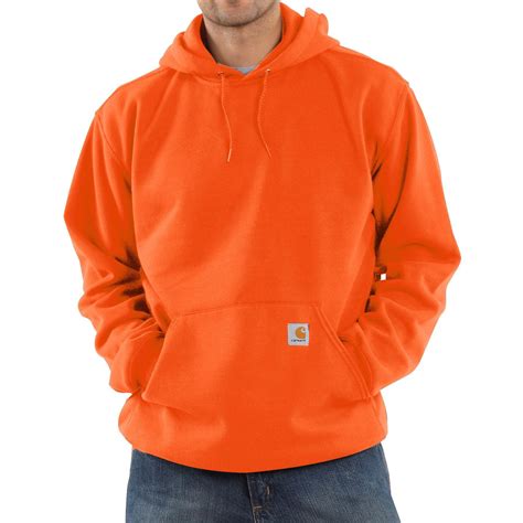 Carhartt Hooded Fleece Sweatshirt For Tall Men In Orange For Men Lyst