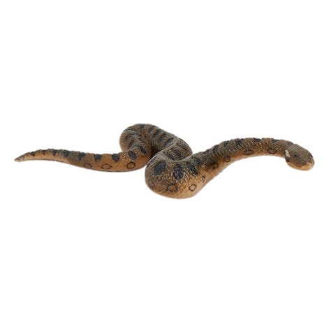 211020 Realistic Fake Rubber Toy Snake Brown Fake Snakes Preschool Toys