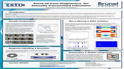 Point Of Care Diagnostics For Sexually Transmitted Infections Poster Technology Networks