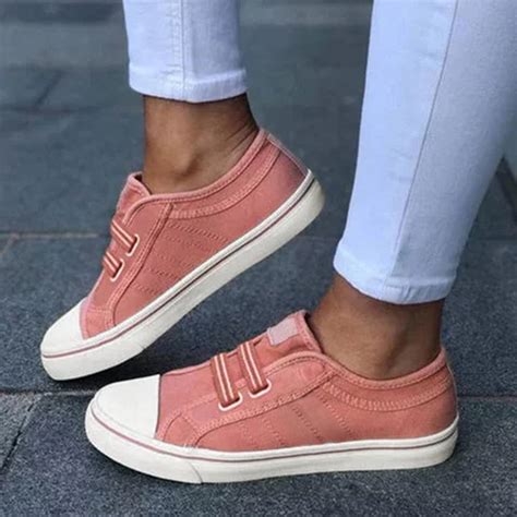 Simple Canvas Slip On Casual Womens Sneakers Women Shoes Justfashionnow Sneakers Canvas Slip