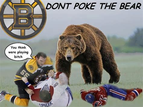 Bruins Vs The Habs Subban Poke The Bear Dont Poke The Bear Hockey