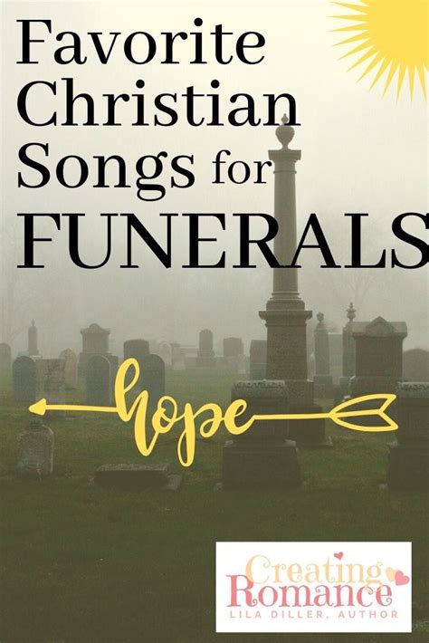 Although funerals can be somber occasions, it's appropriate to play uplifting music to help mourners deal with their grief and remind them of the deceased's moving on to heaven. favorite christian songs for funerals & songs about heaven — Creating Romance in 2020 | Funeral ...