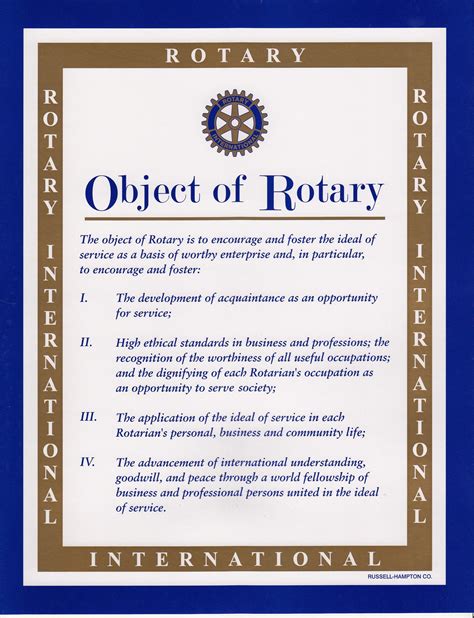 Object Of Rotary And Motto Rotary Club Of Central Blue Mountains
