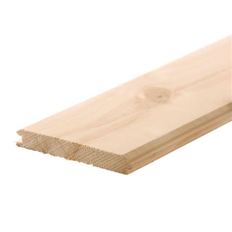 1 In X 8 In X 12 Ft Wp4 V Joint Tongue And Groove Board 720075 The