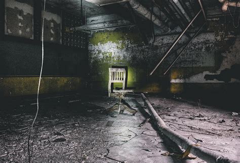 Chair In Creepy Abandoned Basement Photograph By Dylan Murphy Pixels