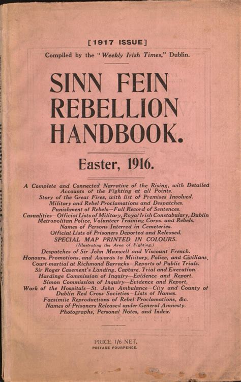 Sinn Fein Rebellion Handbook Easter 1916 A Complete And Connected