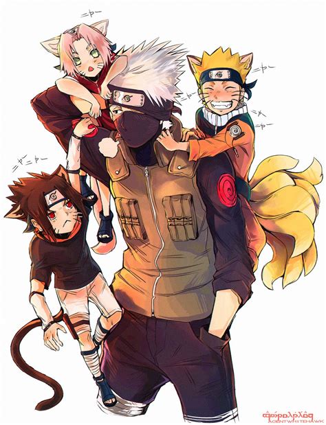 Team 7 Kakashi Hatake Sasuke Uchiha Sakura Haruno Nar