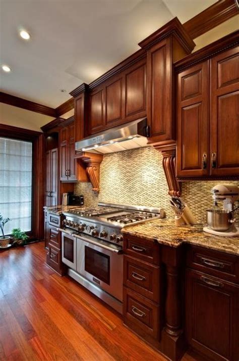 25 Wonderful Cherry Wood Cabinets Kitchen Decorating Ideas Page 20 Of 26