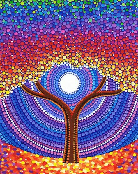 It includes works in a wide range of media including painting on leaves, bark painting, wood carving, rock carving, watercolour painting, sculpting, ceremonial clothing and sand painting; 40 Complex Yet Beautiful Aboriginal Art Examples