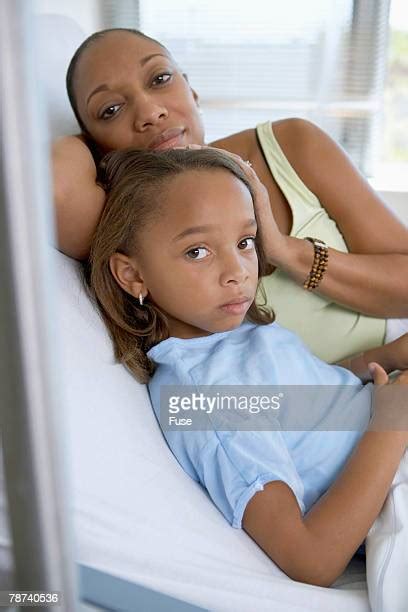 mother and tween daughter hospital bed bildbanksfoton och bilder getty images