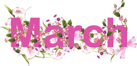 March Clipart Floral March Floral Transparent Free For Download On