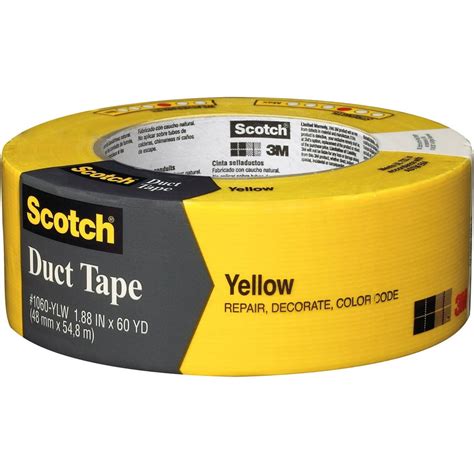 3m 1060 Ylw A 188 X 60 Yards Yellow Scotch Duct Tape