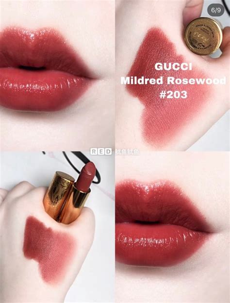 Gucci 2019 Lipstick 203 Mildred Rosewood 美容＆化妝品 健康及美容 皮膚護理 化妝品