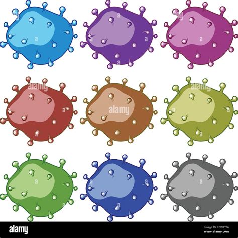 Cartoon Germs Stock Vector Images Alamy