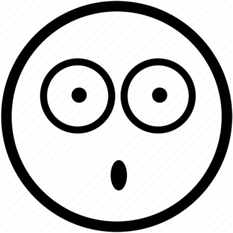 Shocked Emoticon Smiley Face Svg Png Icon Free Download 1522 Images