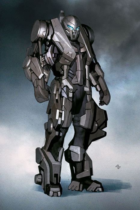 Concept Art For Unused Iron Man Armour From The Avengers Surfaces