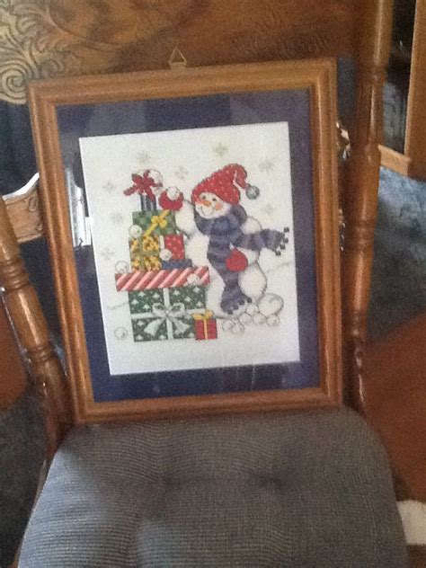 Maybe you would like to learn more about one of these? Snowman Too many gifts. Counted cross stitch. | Cross ...
