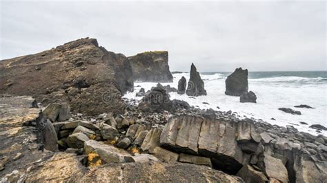 Rocky Coast Near Reykjanes Iceland Stock Image Image Of Beach Rocky